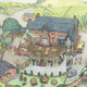 Image for article titled Untitled Goose Game's Map Is Just Beautiful